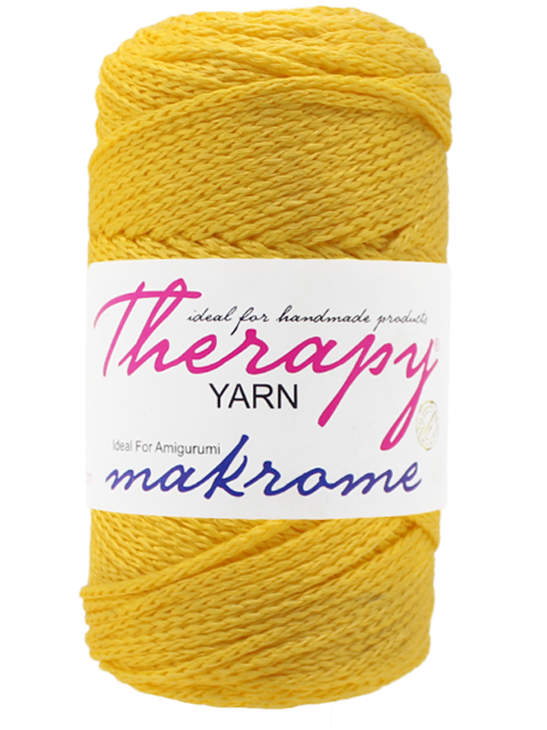 Sarı-Polyester Makrome 2mm 200g