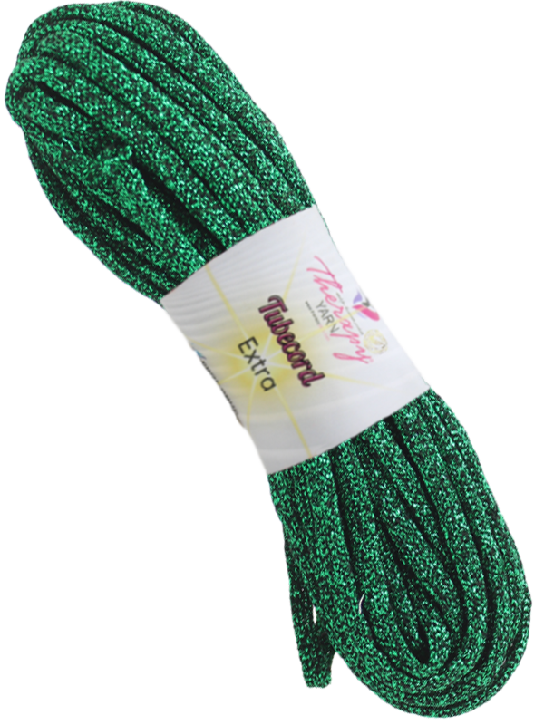 Yeşil-Tube Cord Extra Simli